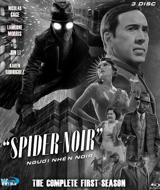 B6885.Spider-Noir (2026)  SEASON 1 (BLACK - WHITE)  NGƯỜI NHỆN NOIR  2D25G  (ATMOS 5.1 - AC3 640) 3DISC